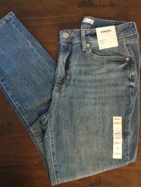 Sonoma Blue Skinny Jeans - Classic Five-Pocket Style